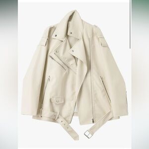 Boohoo Tan Leather Jacket